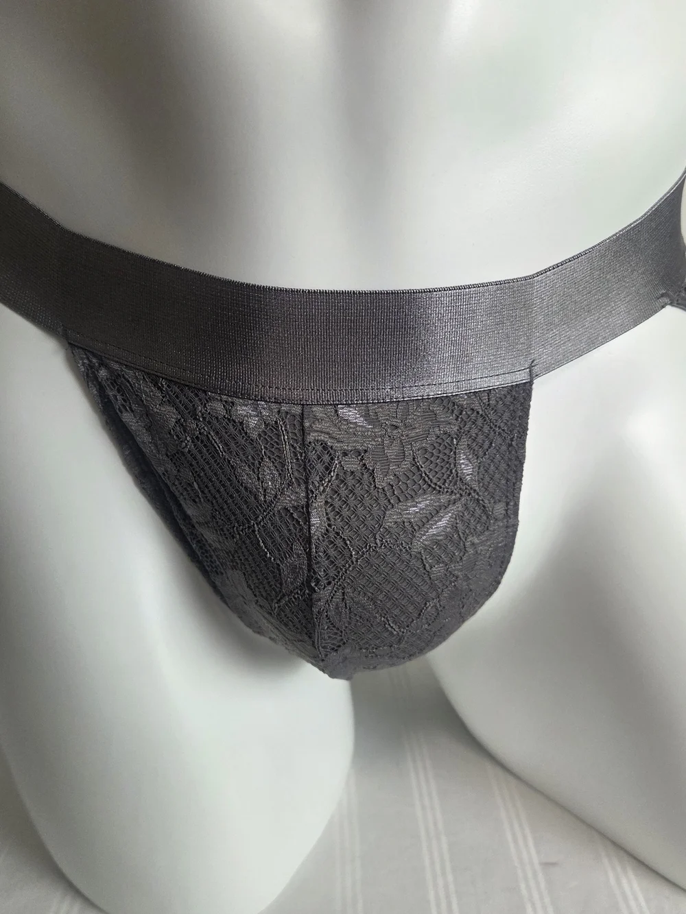 Cosabella Men's Odisha Gry Sheer Lace Sports Brief